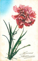 FETES ET VOEUX - Anniversaire - Une Fleur - Colorisé - Carte Postale Ancienne - Geburtstag