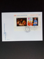 LIECHTENSTEIN BLOCK 17 FDC 2000 JAHRE CHRISTENTUM - Blocchi & Fogli