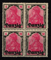 Danzig 14 Postfrisch Als 4er Einheit #IQ096 - Mint