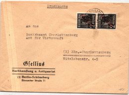 Berlin 21 Auf Postkarte Als Mehrfachfrankatur Portogerecht #JG106 - Sonstige & Ohne Zuordnung