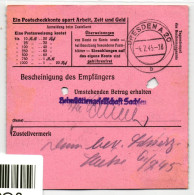 SBZ, Sächsische Schwärzungen Auf Postanweisung #JG323 - Other & Unclassified