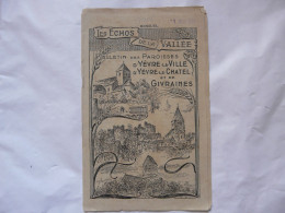 LES ECHOS DE LA VALLEE - BULLETIN DES PAROISSES D'YEVRE-LA-VILLE, D'YEVRES-LE-CHATEL Et De GIVRAINES 1931 - Religione