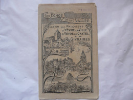 LES ECHOS DE LA VALLEE - BULLETIN DES PAROISSES D'YEVRE-LA-VILLE, D'YEVRES-LE-CHATEL Et De GIVRAINES 1931 - Religion
