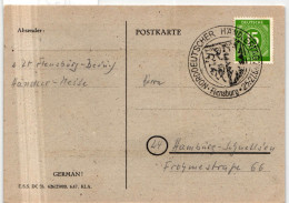 Alliierte Besetzung 922 Auf Postkarte Flensburger Briefmarken-Ausstellung #JG213 - Sonstige & Ohne Zuordnung