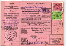 Berlin 47, 54 Auf Auslandspostanweisung #JG181 - Andere & Zonder Classificatie