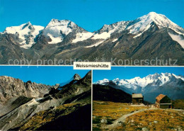 13711836 Weissmieshuette 2726m Saastal Fletschhorn Lagginhorn Weissmies Jaegigra - Altri & Non Classificati