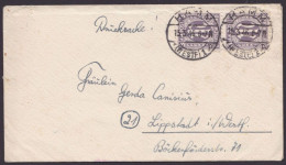 MiNr 17 AC, MeF Mit 2 Werten, Drucksache "Hamm", 15.3.46 - Cartas & Documentos