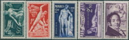 Monaco 1948 SG352-356 Bosio Sculptor MLH - Sonstige & Ohne Zuordnung