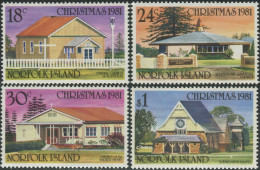 Norfolk Island 1981 SG265-268 Christmas Churches Set MNH - Norfolk Eiland