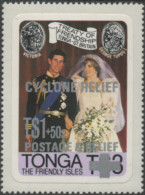 Tonga 1982 SG808 1p+50p Cyclone Relief Surcharge MNH - Tonga (1970-...)