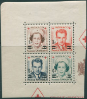 Monaco 1951 SG458 Red Cross Ovpts Block MS MNH - Other & Unclassified