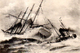 Schooner Dixmude En Détresse Secouru Par Le Remorqueur Sud - Sailing Vessels
