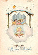 CPSM - Fantaisie Illustrée "Joyeux NOËL" - ANGES ...Edition Poligrafici - Angels