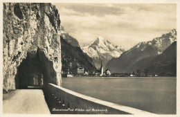 Switzerland Postcard Axenstrasse Mit Fluelen Und Bristenstock - Altri & Non Classificati