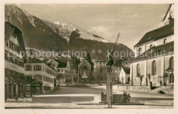 13707016 Stans NW Dorfplatz Brunnen Alpenblick Stans NW - Sonstige & Ohne Zuordnung