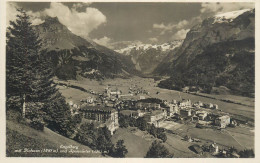 Switzerland Postcard Engelberg Mit Kahnen Und Spannorter - Sonstige & Ohne Zuordnung