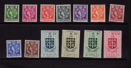 Sainte-Lucie -(1953-54) - Elizabeth II - Armoiries - Neufs* - MLH - St.Lucia (...-1978)