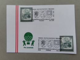 Österreich Pro Juventute - Mit Sonderstempel 19.4.1991 Pregau, 10 Jahre B.T.V. Pregau,Deutschreistrizu,Übelbach(Nr.1498) - Otros & Sin Clasificación