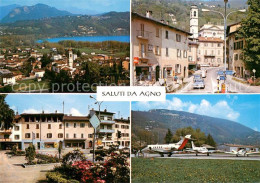 13677376 Agno Lago Di Lugano Panorama Teilansichten Flugplatz Agno Lago Di Lugan - Other & Unclassified