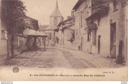 51 SAINTE MENEHOULD GRANDE RUE DU CHATEAU - Sainte-Menehould