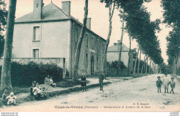 53 COSSE LE VIVIEN GENDARMERIE ET AVENUE DE LA GARE - Sonstige & Ohne Zuordnung