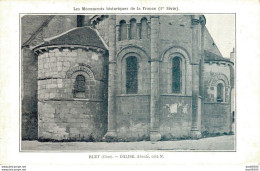 18 LES MONUMENTS HISTORIQUES DE LA FRANCE BLET EGLISE ABSIDE COTE NORD - Historische Dokumente