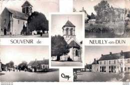 18 SOUVENIR DE NEUILLY EN DUN VUES MULTIPLES CPSM - Otros & Sin Clasificación