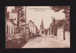 CPA - 37 - Cinq-Mars-la-Pile - La Rue De Tours - Circulée En 1936 - Andere & Zonder Classificatie