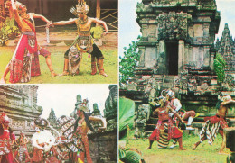 INDONESIE - Ramayana Epic - Rahwana And Rama - Rahwana - Kumbonkarna And Homan (the Wihte Ape) - Carte Postale - Indonésie