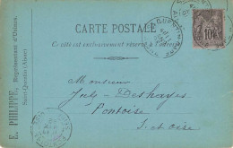 02 - AISNE - SAINT-QUENTIN - Carte Précurseur 1892 - 10392 - Saint Quentin