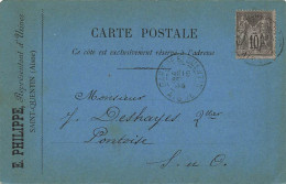 02 - AISNE - SAINT-QUENTIN - Carte Précurseur 1894 - 10393 - Saint Quentin