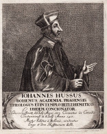 Iohannes Hussus - Jan Hus (1370-1415) Reformator Philosopher Böhmen Bohemia Portrait - Estampas & Grabados