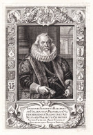 Iohannes Albertus Hallerus - Johann Albrecht Haller Von Hallerstein (1569–1654) Ratsherr Stadthauptmann Pfle - Prenten & Gravure