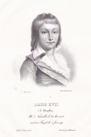 Louis XVII (Le Dauphin) - Louis XVII Duc De Normandie (1785-1795) Son Of King Louis XVI Of France And Marie An - Estampes & Gravures