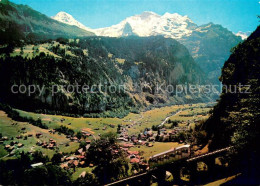 13631936 Lauterbrunnen BE Panorama Muerrenbahn Moench Jungfrau Berner Alpen Laut - Sonstige & Ohne Zuordnung