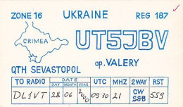 AK 210584 QSL - Ukraine - Sevastopol - Radio Amateur