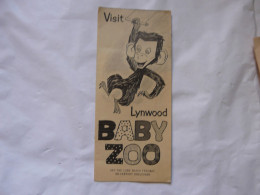 VIEUX PAPIERS - PUBLICITE : LYNWOOD BABY ZOO - CALIFORNIA - Werbung