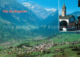 13601296 Bruson Panorama Val De Bagnes Kapelle Alpen Bruson - Otros & Sin Clasificación