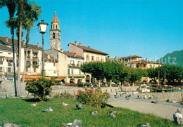 13600836 Ascona Lago Maggiore Partie Am Hafen Blick Zur Kirche Ascona Lago Maggi - Autres & Non Classés