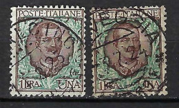 ITALIE Ca. 1901: 2x Le YT 73 Obl., 2 Nuances - Used