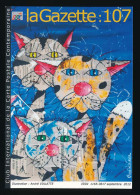 CPSM / CPM  10.5 X 15 Illustrateur ANDRE VIALATTE "Portraits De Famille" Dessin Et Collage   Chat - Other & Unclassified