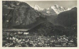 Switzerland Postcard Interlaken Monch Und Jungfrau - Altri & Non Classificati