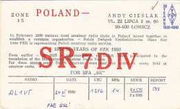 AK 210592 QSL - Poland - Lowicz - Radio Amateur