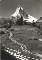 11646619 Zermatt VS Weg Nach Winkelmatten Mit Matterhorn  - Autres & Non Classés