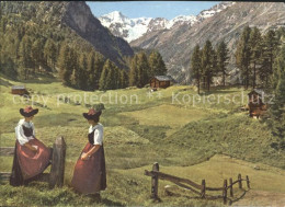 11646614 Valais Wallis Kanton Val D Herens Et Mt Blanc De Sellon Trachten Sion - Andere & Zonder Classificatie