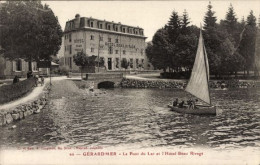 CPA Gérardmer Lothringen Vosges, Pont Du Lac, Hotel Beau Rivage - Andere & Zonder Classificatie