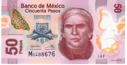 MEXICO P123Al 50 PESOS 10.6.2019 #M  UNC. - México