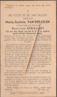 Gooik, Halle, Maria Van Der Kelen,, Sergeant,1943 - Devotion Images