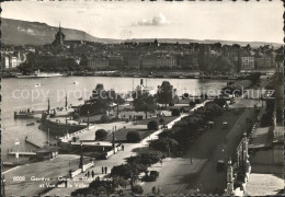 11646468 Geneve GE Quai Du Mont Blanc Et Vue Sur Le Ville Geneve - Andere & Zonder Classificatie