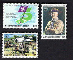 2025179846 1982 SCOTT 585 587 (XX) POSTFRIS MINT NEVER HINGED - SCOUTING YEAR - Unused Stamps